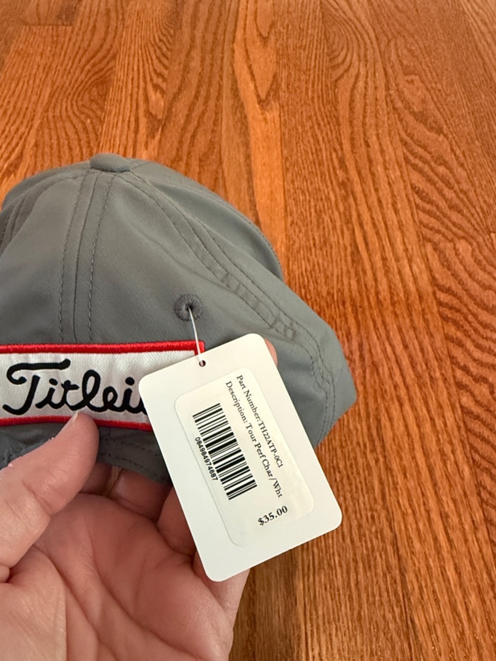 Titleist Gray Cap with White Script - Picture 9 of 10